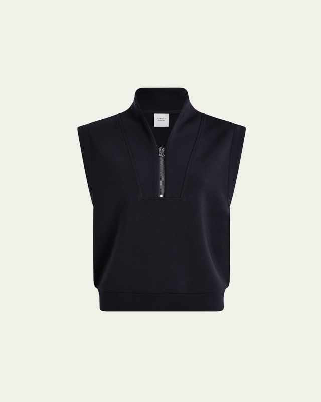 Loretta Half-Zip Sleeveless Sweatshirt